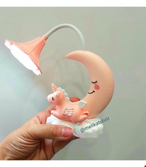 چراغ مطالعه فانتزی یونیکورن و ماه