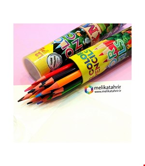 مداد رنگی 12 رنگ لوله ای K.M.T کی ام تی