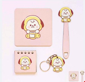 ست 4 تکه چوبی bt21 طرح چیمی Chimi