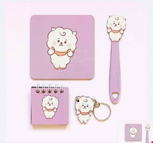 ست 4 تکه چوبی bt21 طرح Rj