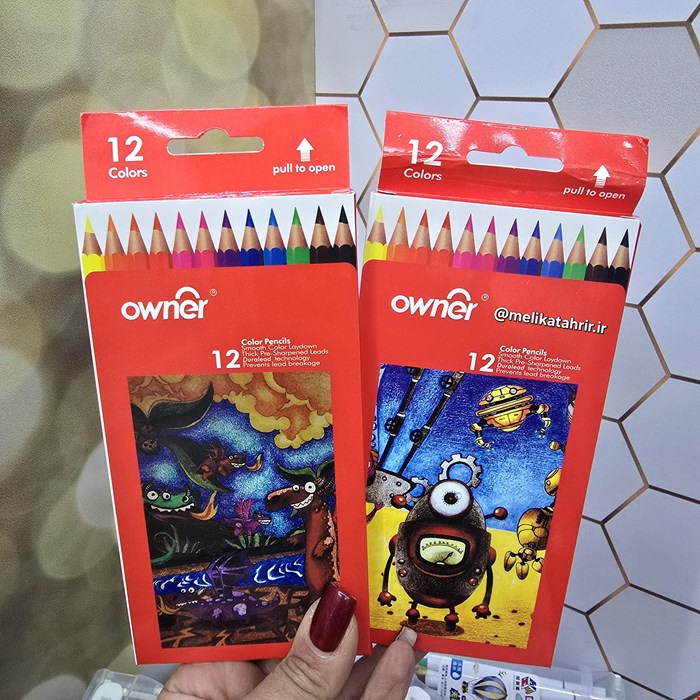 مداد رنگی 12 رنگ owner 