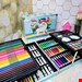 ست نقاشی 4 طبقه یونیکورن آبی