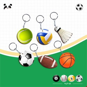 جاکلیدی چوبی طرح توپ