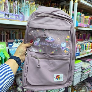 کوله پشتی وارداتی دخترانه آکواریومی