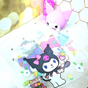 پوشه زیپ کیپ شفاف طرح کرومی سایز a4