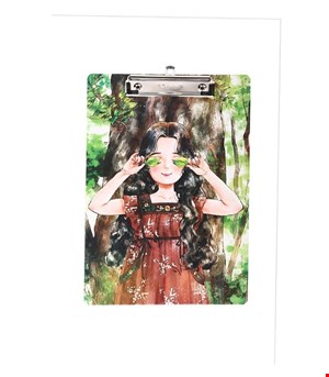 تخته شاسی سویل طرح دختر کد 03 سایز A4